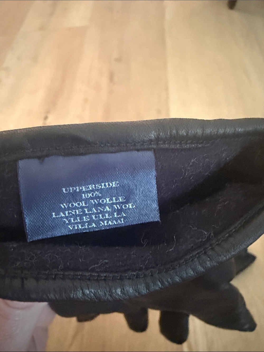 Burberry Plaid wool leather palm of Gloves‎ - Picture 7 of 11